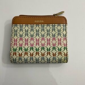 Fossil mix of colors leather wallet